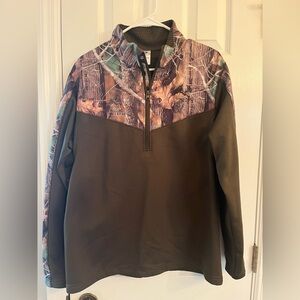 Camo quarter zip